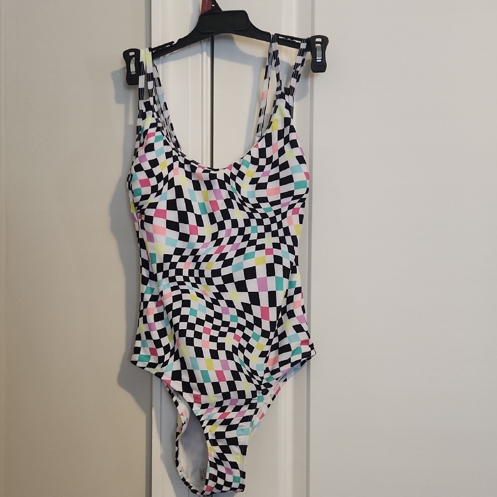 No Boundaries Black and White swimsuit NWT